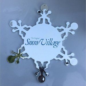 Dept 56 Mirrored Snowflake Sign Ornament, The Original Snow Village